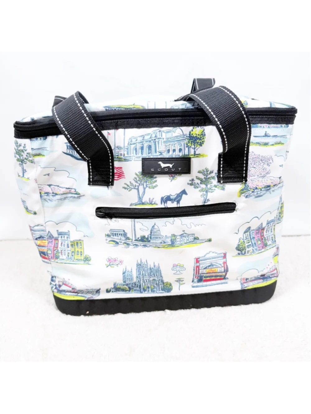 SCOUT The Stiff One Large Soft Cooler Washington DC Pattern Insulated Picnic Bag